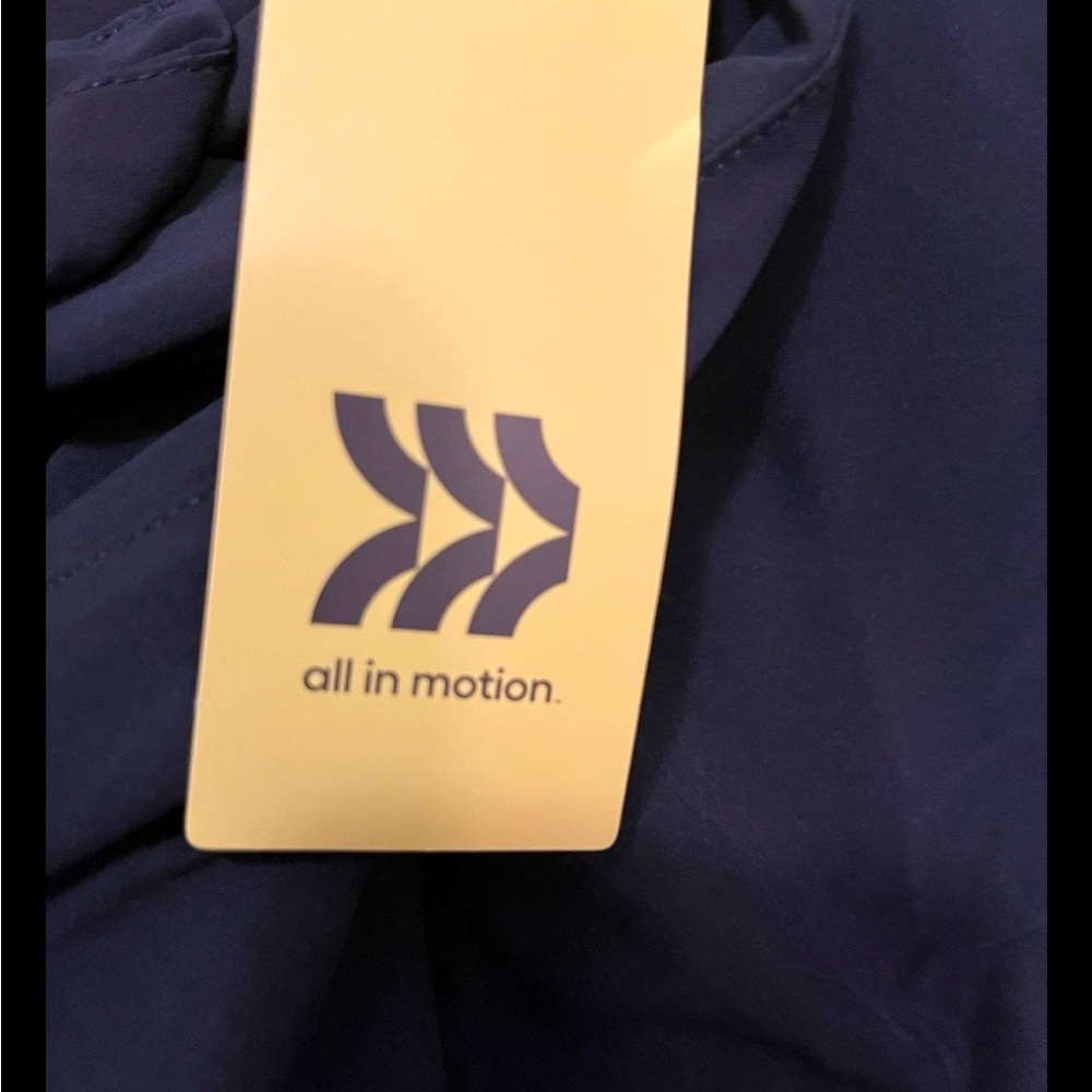 All In Motion Women's Cargo Navy Blue 4-Way Stretch Light Mid-Rise Jogger Pants - Picture 9 of 11